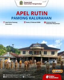 APEL RUTIN PAMONG KALURAHAN HARGOMULYO